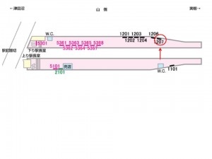 京成　大久保駅／／№1207駅看板・駅広告、位置図