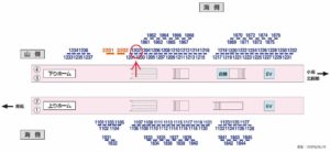 京成　高砂駅／／№1202駅看板・駅広告、位置図