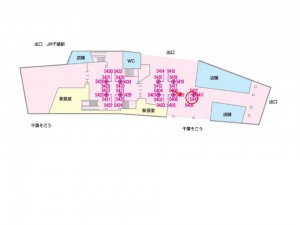 京成　千葉駅／／№5409駅看板・駅広告、位置図