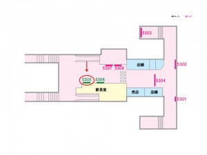 京成　小岩駅／／№5305駅看板・駅広告、位置図