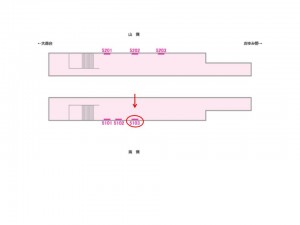 京成　学園前駅／／№5103駅看板・駅広告、位置図