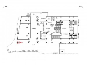 JR／西荻窪駅／本屋口／№106駅看板・駅広告、位置図