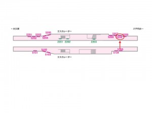 京成　実籾駅／／№5208駅看板・駅広告、位置図