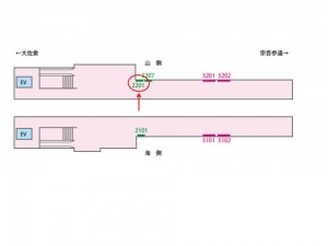 京成　酒々井駅／／№2201駅看板・駅広告、位置図