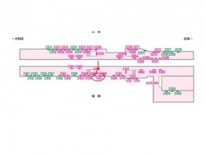 京成　勝田台駅／／№5107駅看板・駅広告、位置図
