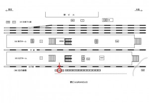JR／蒲田駅／北行線側／№102駅看板・駅広告、位置図