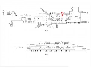 東京メトロ／新橋駅／銀座線／№31駅看板・駅広告、位置図