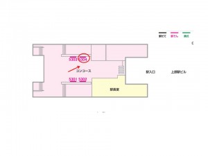 京成　公津の杜駅／／№5304駅看板・駅広告、位置図