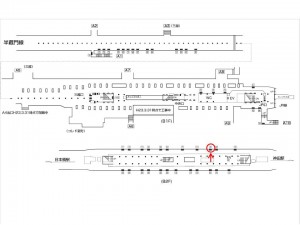 東京メトロ／三越前駅／銀座線／№9駅看板・駅広告、位置図