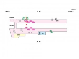 京成　稲毛駅／／№5261駅看板・駅広告、位置図