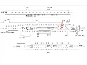 東京メトロ／三越前駅／銀座線／№706駅看板・駅広告、位置図