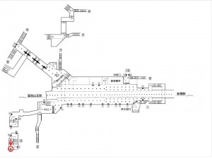 東京メトロ／虎ノ門駅／銀座線／№46駅看板・駅広告、位置図