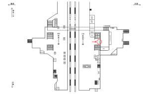 JR／秋葉原駅／総武下り線／№36駅看板・駅広告、位置図