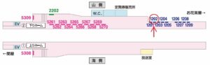 京成　堀切菖蒲園駅／／№1202駅看板・駅広告、位置図
