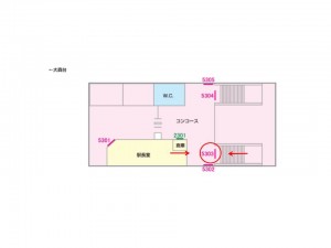 京成　学園前駅／／№5303駅看板・駅広告、位置図