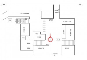 JR／磯子駅／本屋口／№5駅看板・駅広告、位置図
