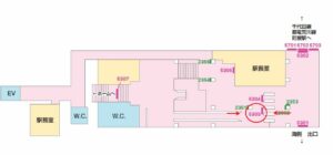 京成　町屋駅／／№5303駅看板・駅広告、位置図