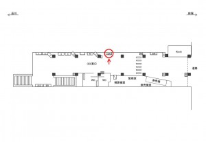 JR／駒込駅／東口／№330駅看板・駅広告、位置図