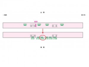 京成　八広駅／／№2103駅看板・駅広告、位置図