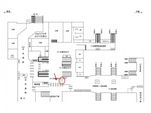 JR／西船橋駅／本屋改札内／№7駅看板・駅広告、位置図