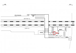 JR/稲田堤駅/本屋口/№3駅看板・駅広告、位置図