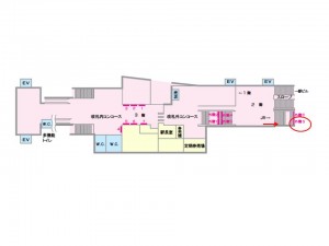 北総　東松戸駅／駅でん外階／№5、位置図