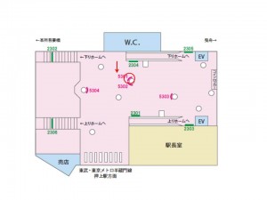 京成　押上（スカイツリー前）駅／／№5301駅看板・駅広告、位置図