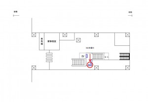 ゆりかもめ　新豊洲駅／本屋口／№1駅看板・駅広告、位置図