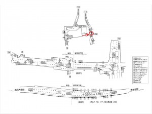 東京メトロ／渋谷駅／半蔵門線／№27駅看板・駅広告、位置図