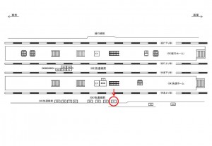 JR／四ツ谷駅／快速線前／№21駅看板・駅広告、位置図