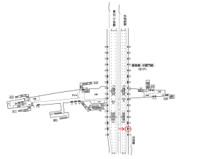 東京メトロ／表参道駅／半蔵門線№18A№A駅看板・駅広告、位置図