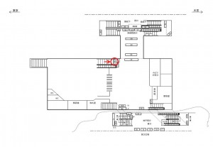 JR／北浦和駅／本屋橋上／№63駅看板・駅広告、位置図