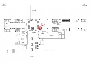 JR／田町駅／橋上本屋口／№171駅看板・駅広告、位置図