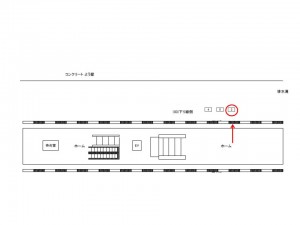 JR／船橋法典駅／下り線側／№2駅看板・駅広告、位置図