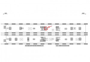 JR／吉祥寺駅／緩行ホーム／№485駅看板・駅広告、位置図