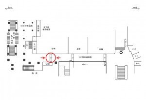JR／池袋駅／東口連絡路／№22駅看板・駅広告、位置図
