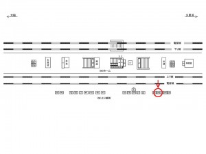 JR／鎌倉駅／上り線側／№26駅看板・駅広告、位置図