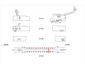 東京メトロ／雑司が谷駅／副都心線／№13駅看板・駅広告、位置図