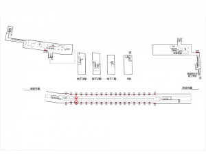 東京メトロ/西早稲田駅/副都心線/№28駅看板・駅広告、位置図