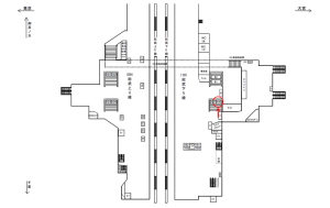 JR／秋葉原駅／総武下り線／№64駅看板・駅広告、位置図