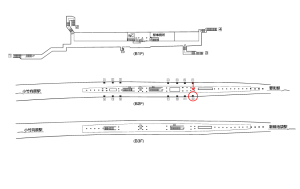 東京メトロ／千川駅／有楽町線／№8駅看板・駅広告、位置図