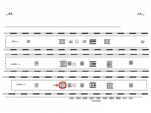 JR／浦和駅／京浜ホーム／№11駅看板・駅広告、位置図