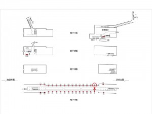 東京メトロ／雑司が谷駅／副都心線／№9駅看板・駅広告、位置図