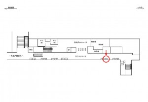つくばエクスプレス／新御徒町駅／コンコース／№10駅看板・駅広告、位置図