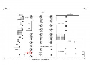 JR／横浜駅／中央通路／№43駅看板・駅広告、位置図