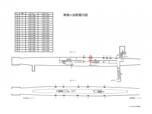 埼玉高速鉄道　南鳩ヶ谷駅／／№13駅看板・駅広告、位置図