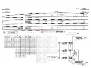西武　東村山駅／額面／№201駅看板・駅広告、位置図
