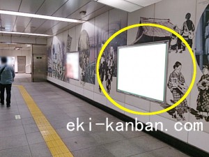 つくばエクスプレス　浅草駅／コンコース／№2駅看板・駅広告、写真1
