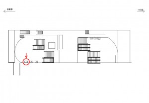つくばエクスプレス／浅草駅／B3Fコンコース／№1駅看板・駅広告、位置図