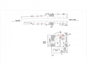 東京メトロ／後楽園駅／丸ノ内線／№8駅看板・駅広告、位置図